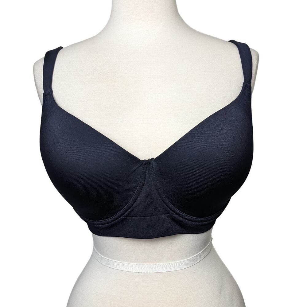 Nautica Intimates Womens Black Lined Underwire Bra Size 38DD